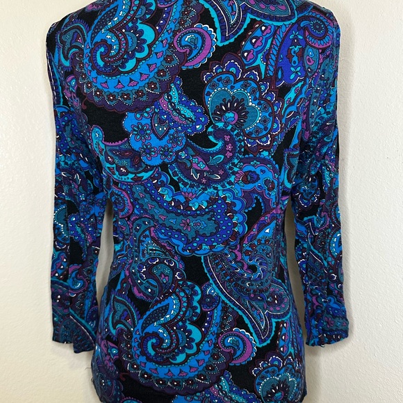 Women’s paisley knotted front top - Picture 2 of 9